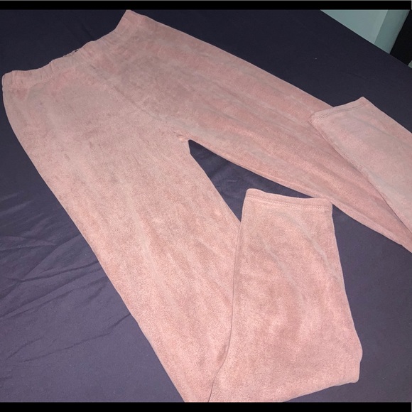 High Waisted Suede Leggings - Picture 2 of 11
